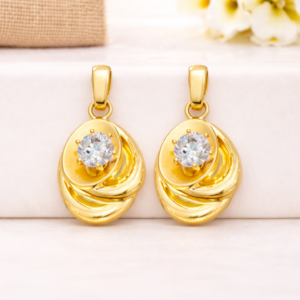 Royal Swirl Diamond Drops Earrings