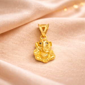 Lord Ganesh shaped ear rings by RSJ